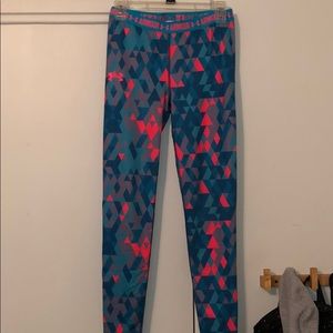blue pink and grey under armour pants